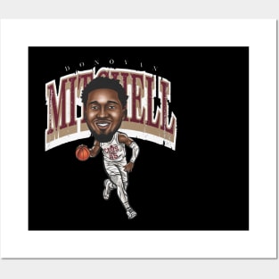 Donovan Mitchell Cleveland Cartoon Posters and Art